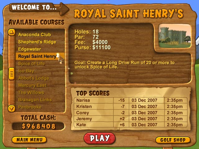 Fairway Solitaire — скриншот 1
