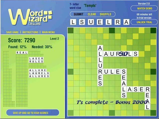 Word Wizard Deluxe — скриншот 1