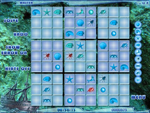 Blue Reef Sudoku — скриншот 4