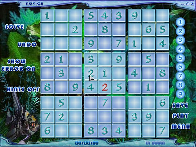Blue Reef Sudoku — скриншот 1