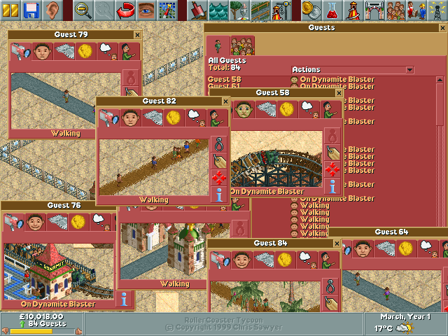 RollerCoaster Tycoon — скриншот 1