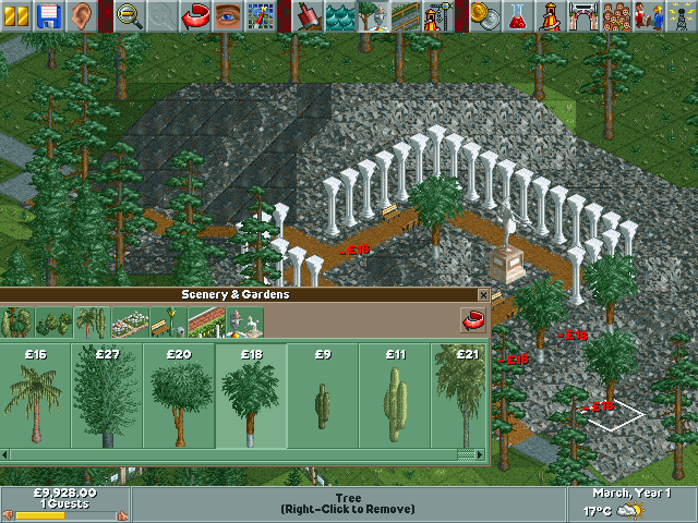 RollerCoaster Tycoon — скриншот 2