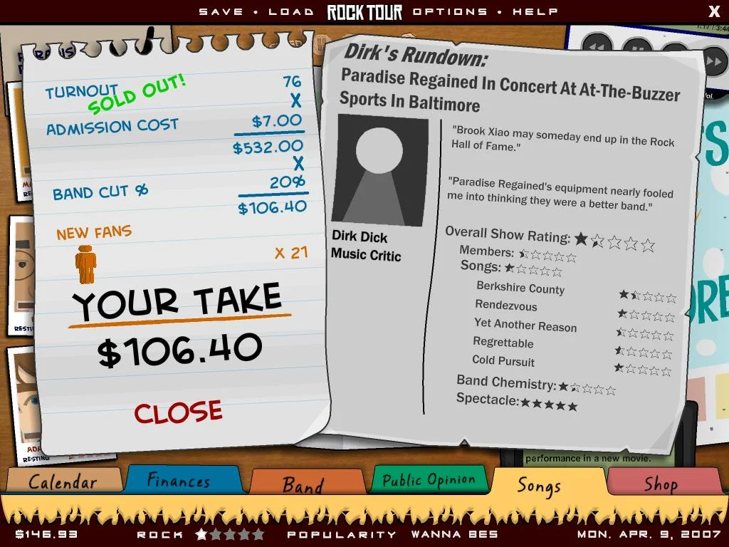 Rock Tour Tycoon - кадр 3