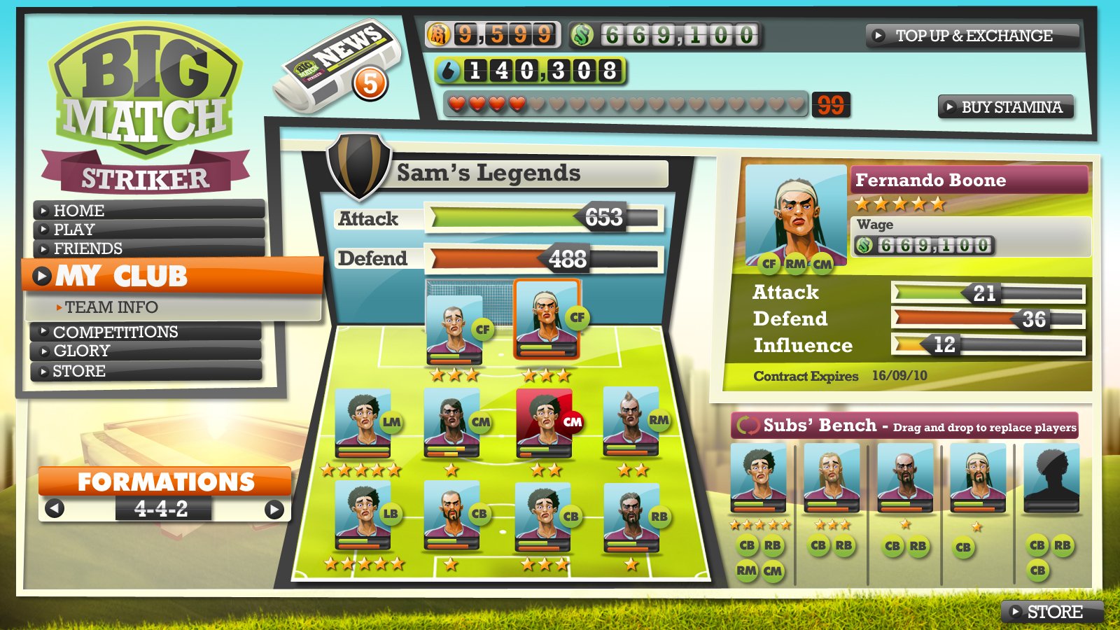 Big Match Striker — скриншот 1