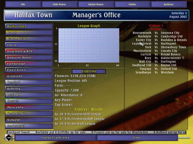 Alex Ferguson's Player Manager 2003 — скриншот 4