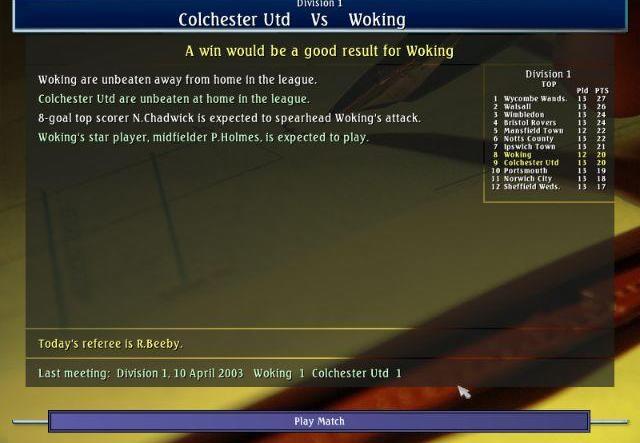Alex Ferguson's Player Manager 2003 — скриншот 3
