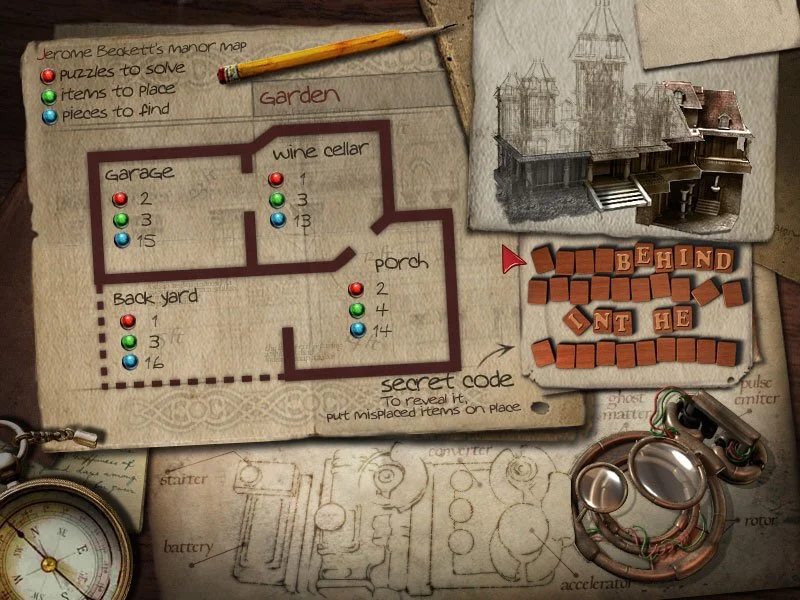 Mortimer Beckett: Spooky Manor - кадр 3