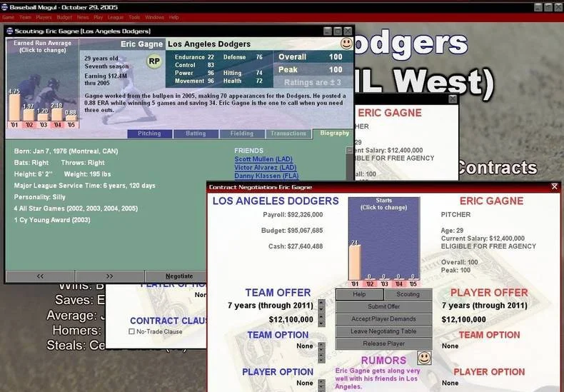Baseball Mogul 2006 - кадр 4