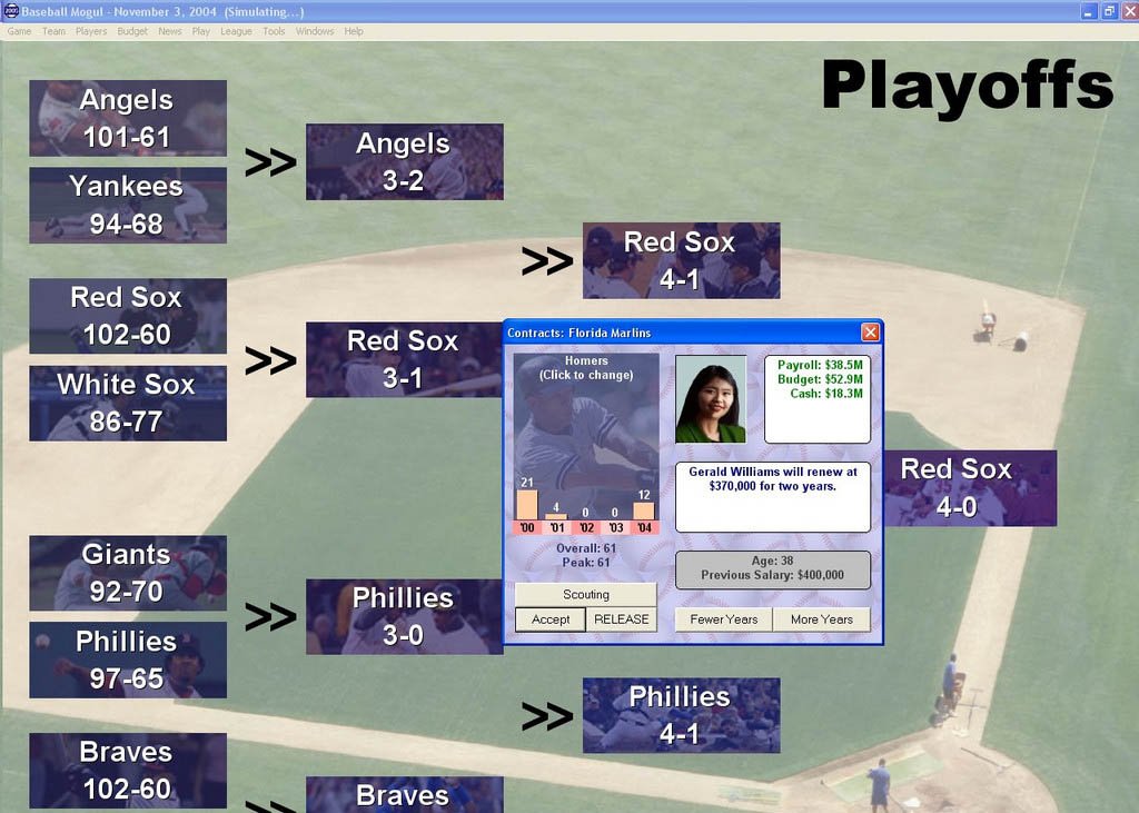 Baseball Mogul 2005 — скриншот 4