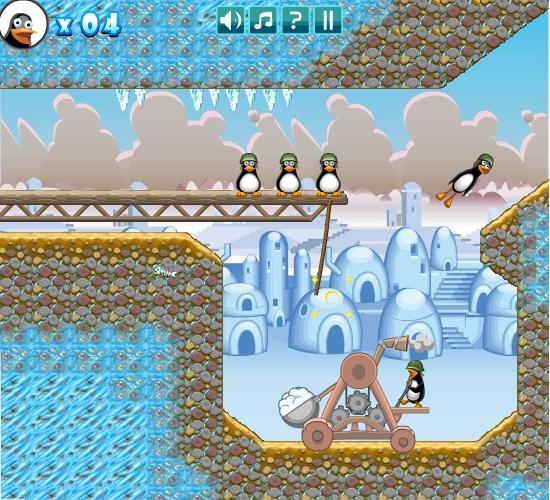 Crazy Penguin Catapult — скриншот 1