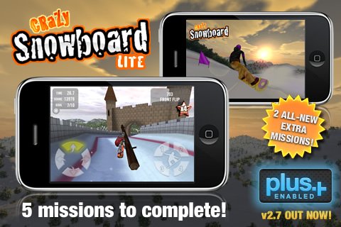 Crazy Snowboard — скриншот 1