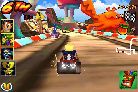 Crash Bandicoot Nitro Kart 3D — скриншот 1