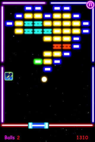 Ace Glow Brick Breaker — скриншот 1