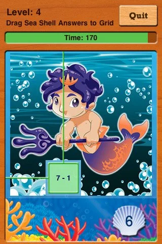 Adventures UnderSea Subtraction Game - кадр 5