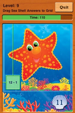 Adventures UnderSea Subtraction Game - кадр 4