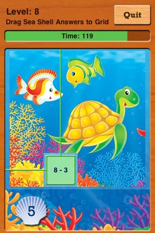 Adventures UnderSea Subtraction Game - кадр 2
