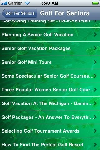 All About Golf For Seniors - кадр 4