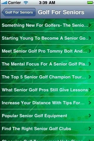 All About Golf For Seniors - кадр 1