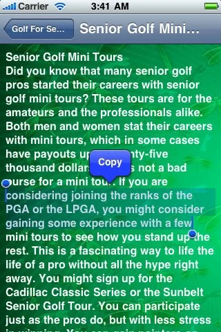 All About Golf For Seniors - кадр 3