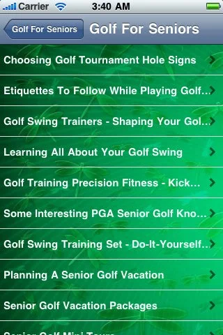 All About Golf For Seniors - кадр 5