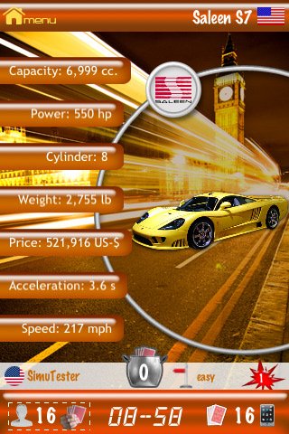 Super Trumps Sports Cars — скриншот 3