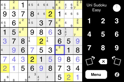 Uni Sudoku Easy — скриншот 3