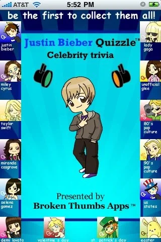 Justin Bieber Quizzle - кадр 2