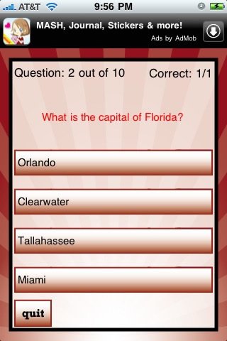 US States Quizzle — скриншот 4