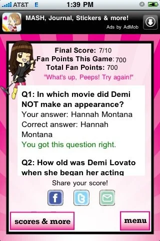 Demi Lovato Quizzle - кадр 3