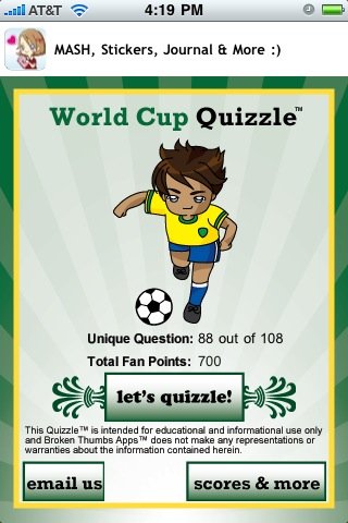 World Soccer Quizzle — скриншот 3