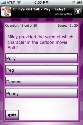 Miley Cyrus Quizzle - кадр 1