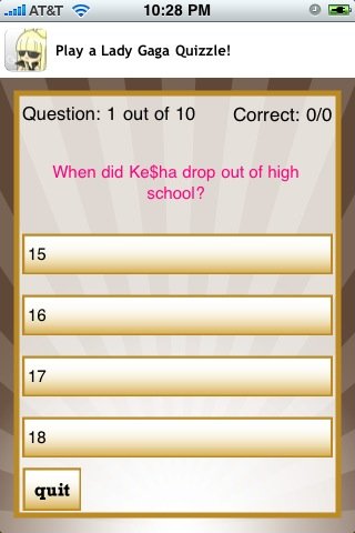 Ke$ha Quizzle — скриншот 2