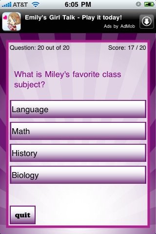 Miley Cyrus Quizzle — скриншот 5