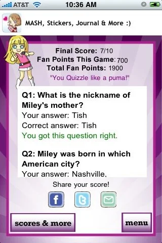 Miley Cyrus Quizzle - кадр 2