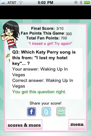 Katy Perry Quizzle — скриншот 5