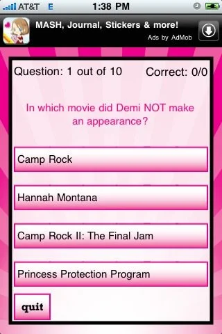 Demi Lovato Quizzle - кадр 1