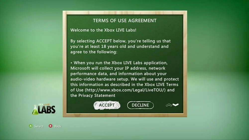 Xbox LIVE Labs - кадр 2