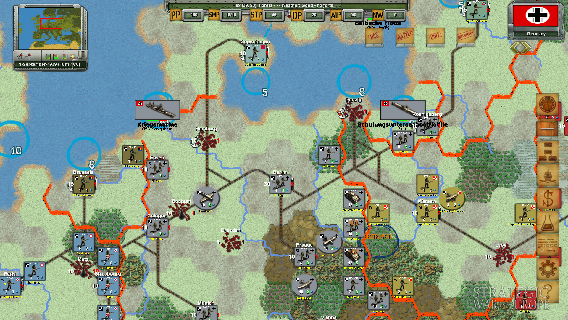 Strategic War in Europe — скриншот 6