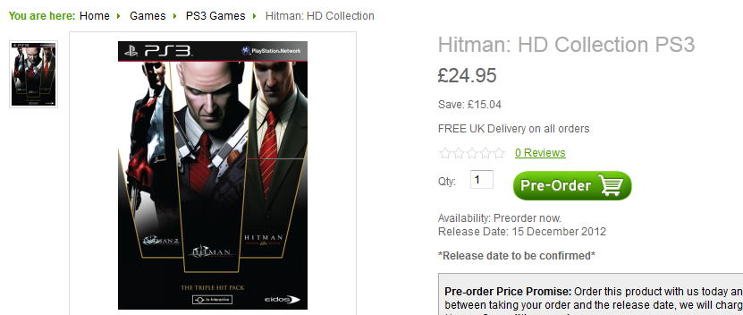 Трилогию Hitman перевыпустят на современных консолях - изображение обложка