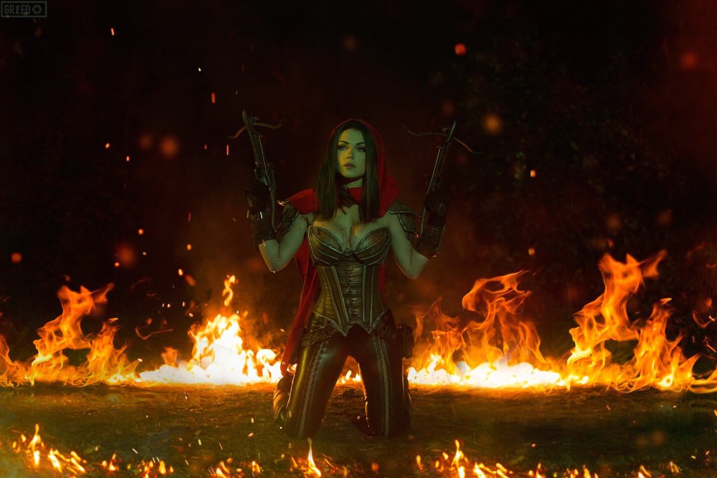 Галерея Россиянка показала откровенный косплей на Охотницу на демонов из Diablo 3 в корсете - 5 фото
