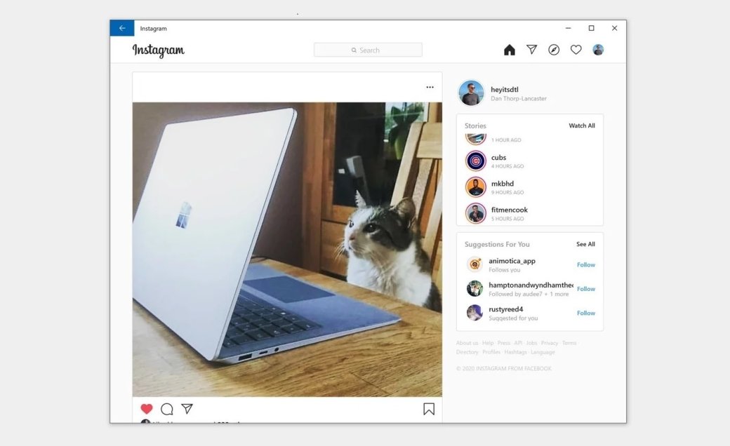 В приложении Instagram для Windows появилась переписка в Direct — фото 1