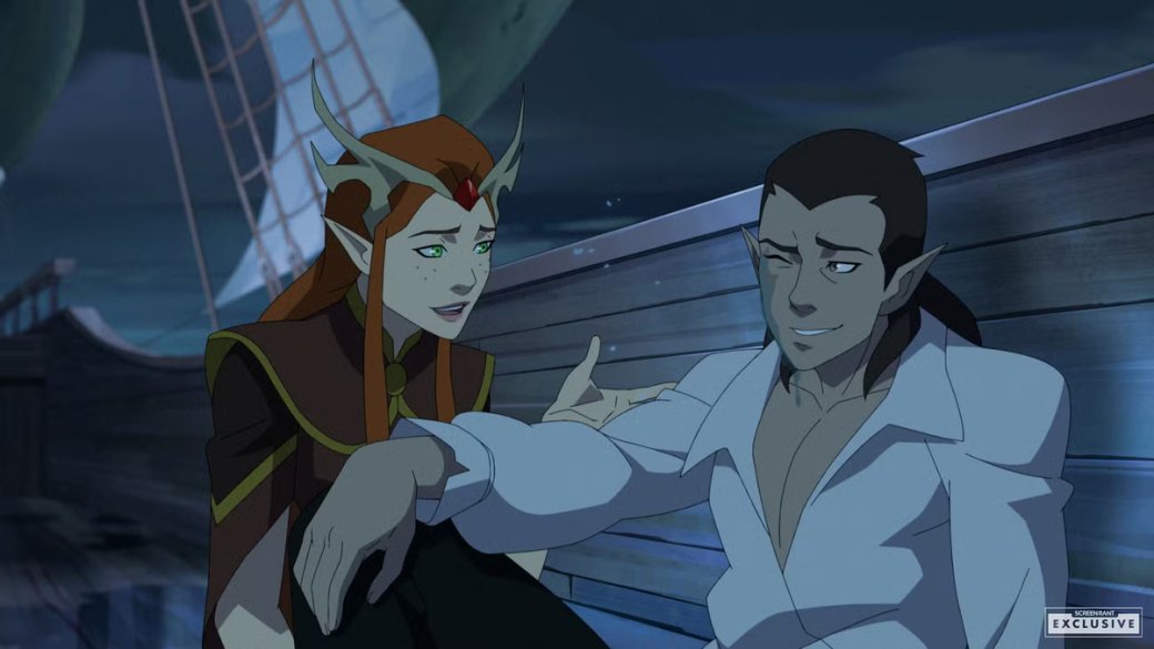 На новых кадрах четвёртого сезона «Легенды о Vox Machina» Грог Стронгджо пугает всех своим криком — изображение 4