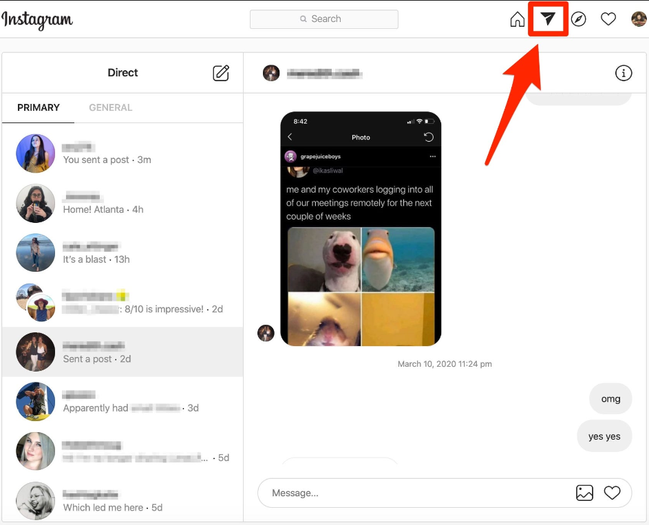 Веб-версия Instagram получила функцию отправки сообщений Direct — фото 1