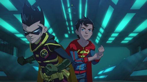 Появились новые фрагменты из мультфильма о детях Бэтмена и Супермена