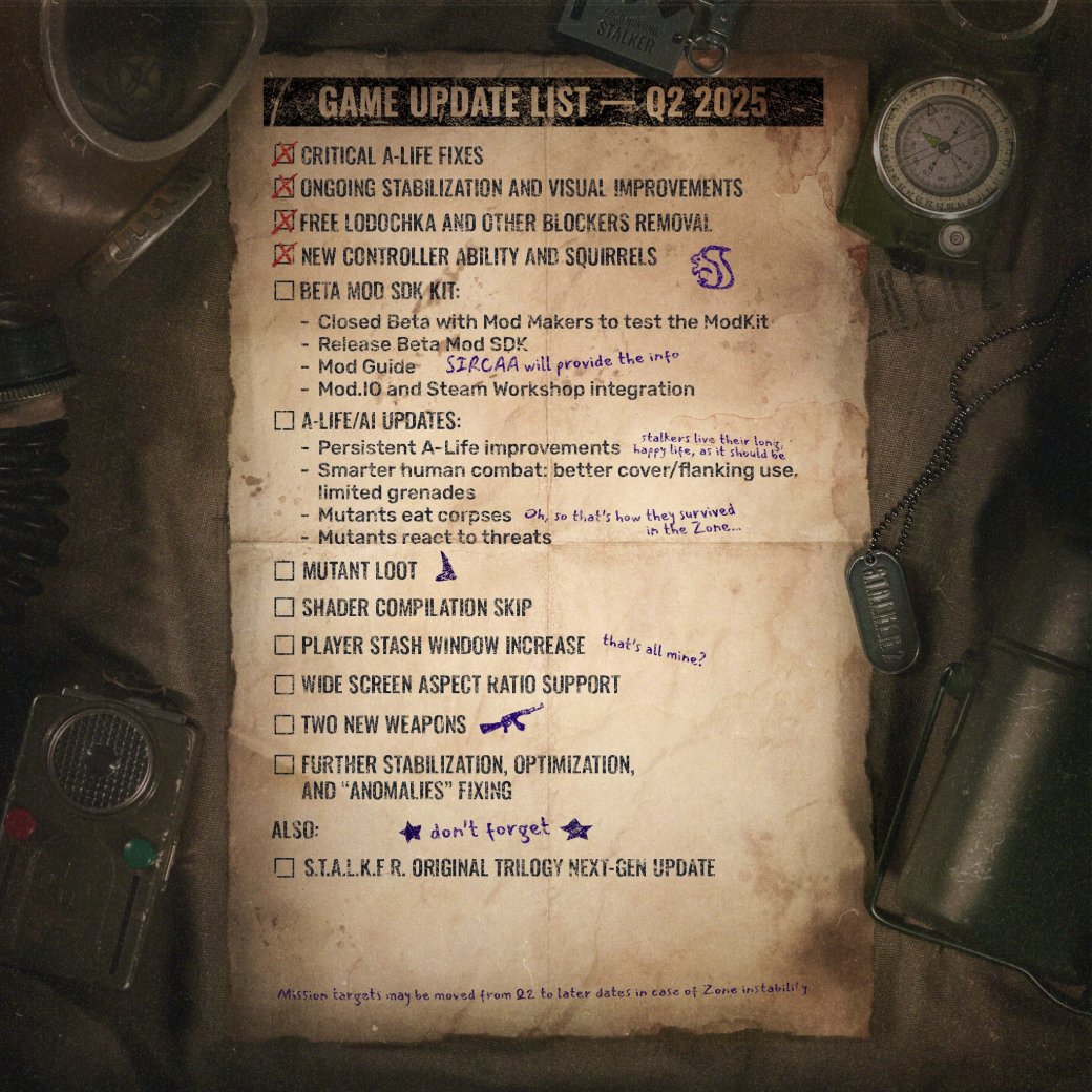 S.T.A.L.K.E.R. 2 во втором квартале получит новое оружие и улучшения A-Life — фото 1