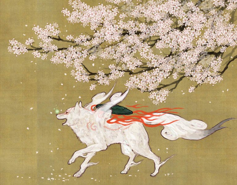 Сакура – важная часть мира Okami