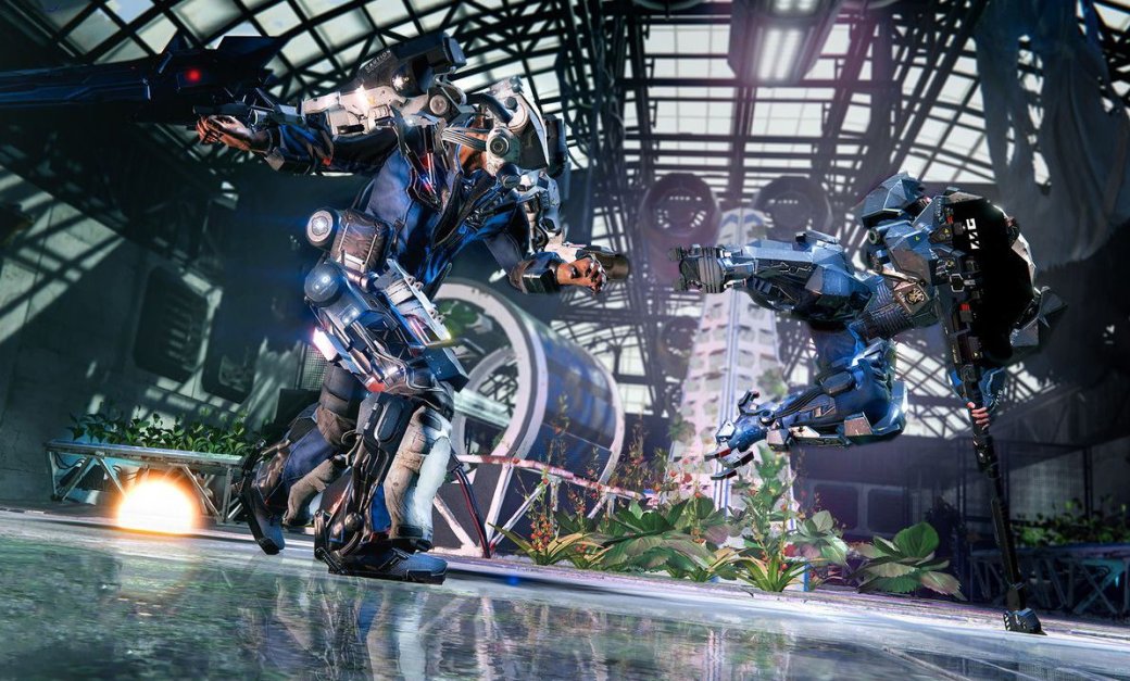 ### Атаковать в The Surge (2017) можно горизонтальными и вертикальными ударами, направление атак можно смешивать, создавая комбинации. Всего в игре пять типов оружия – комбо, удары и скорость атаки у каждого свои, различаются они сильно – тут как в Nioh. Схватки стали гораздо быстрее, чем в Lords of the Fallen, с некоторыми типами оружия они по темпу обгоняют даже Dark Souls. Удары ощущаются отлично, фреймы неуязвимости при уворотах читаются без проблем.