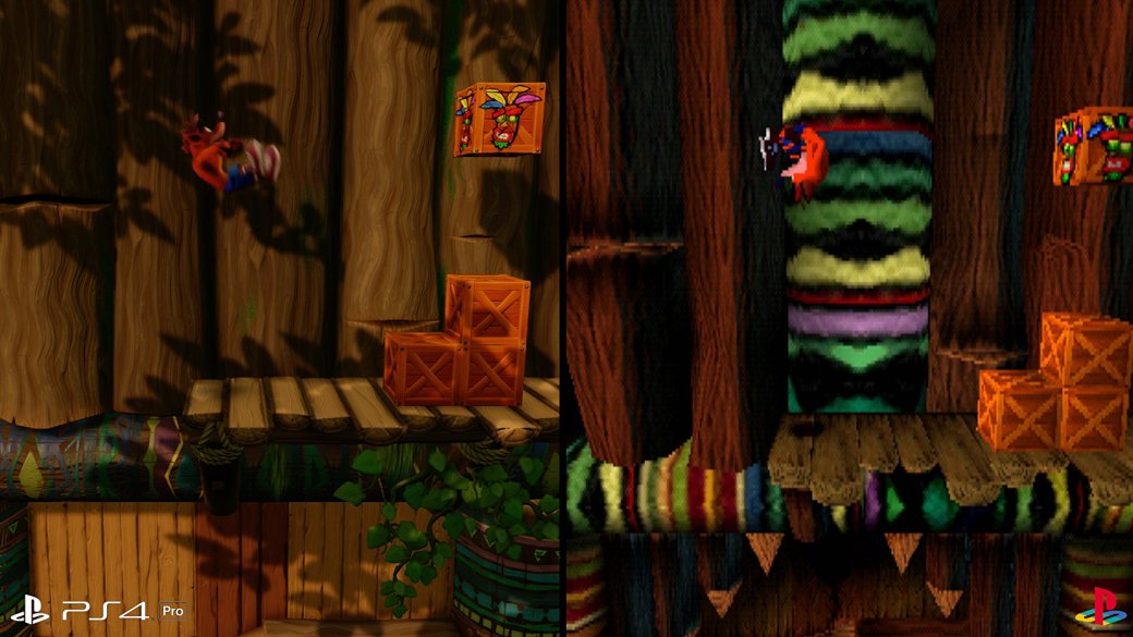 Галерея Эксперты Digital Foundry сравнили графику Crash Bandicoot на PS4 и PS1 - 10 фото