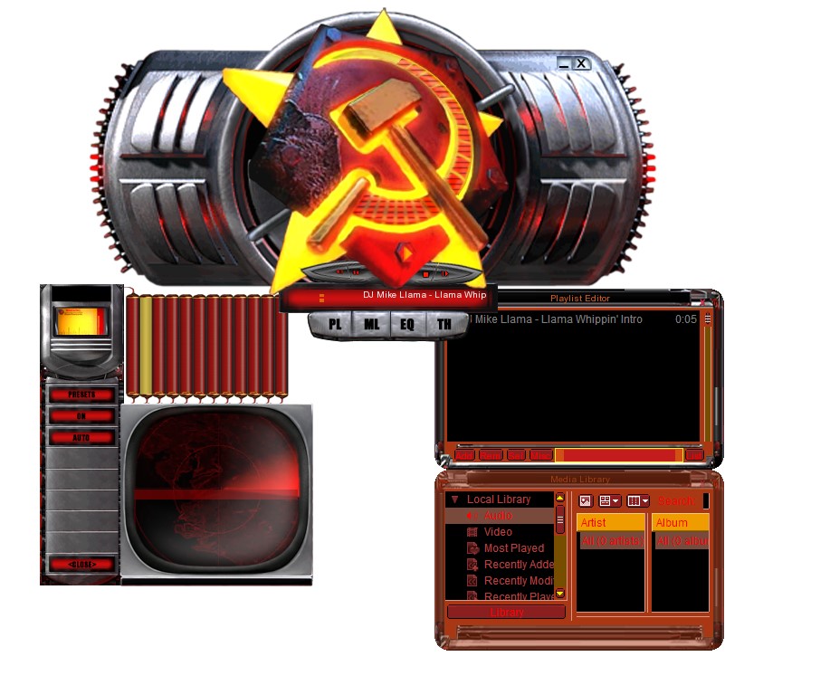 Скины для winamp в виде автомагнитолы pioneer