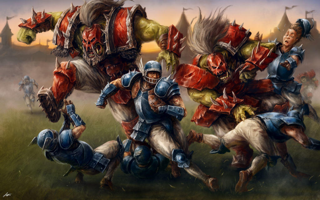 Жестокий спорт: 10 крутых фан-артов по игре Blood Bowl — фото 1